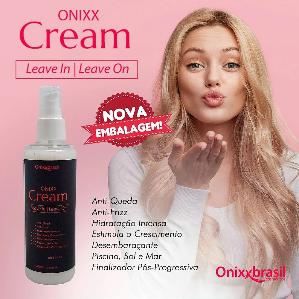 Desembaraçante - 200 ml - Creme altamente leve e emoliente repõe aos cabelos  hidratação, desembaraça os fios sem deixar - Onixx Brasil