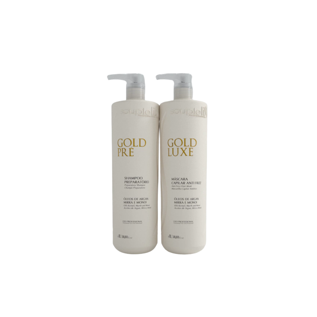 Kit Gold Luxe 1lt Soupleliss Profissional