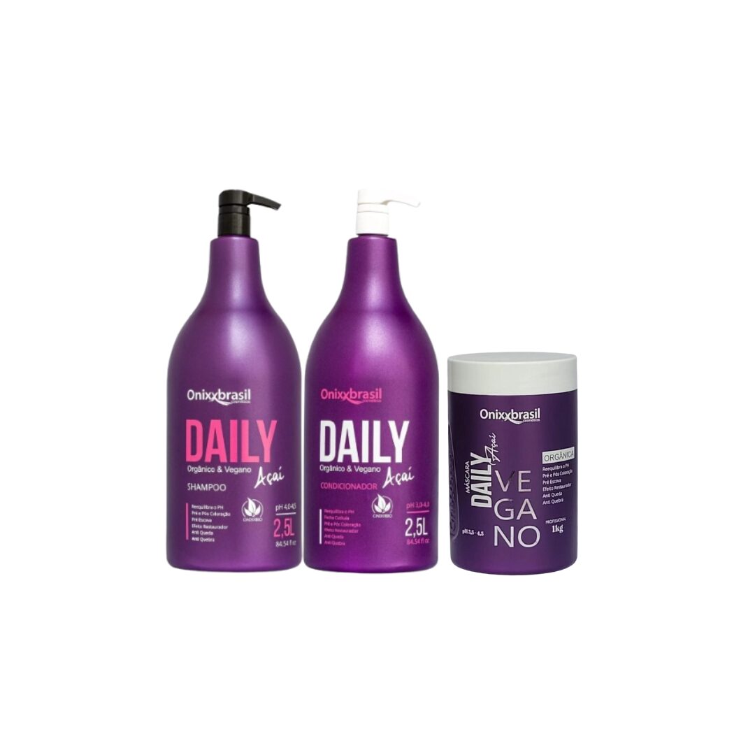 Shampoo Daily Açai 2,5L Orgânico e Vegano - Onixx Brasil