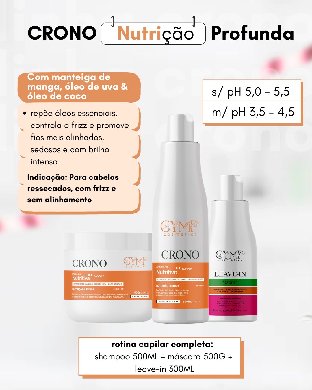 Kit Home Care Nutrição 500ml Gymp Cosméticos - Imagem 2