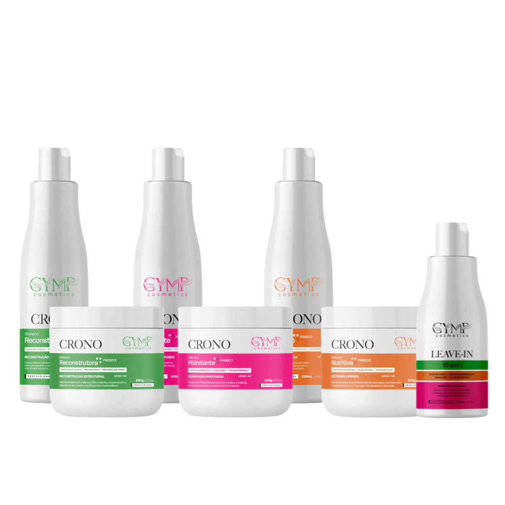 Kit Cronograma Capilar Completo 500g Gymp Cosmetics